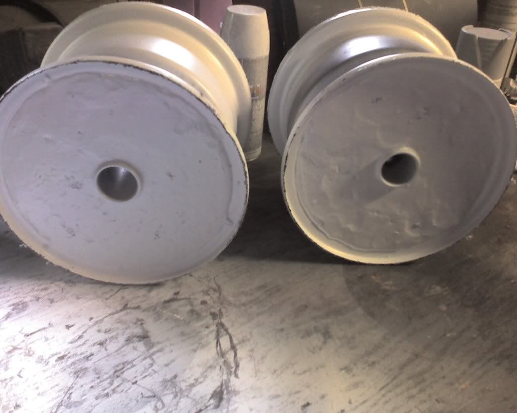 Pouring lead wheel weights Case Colt Ingersoll Tractors